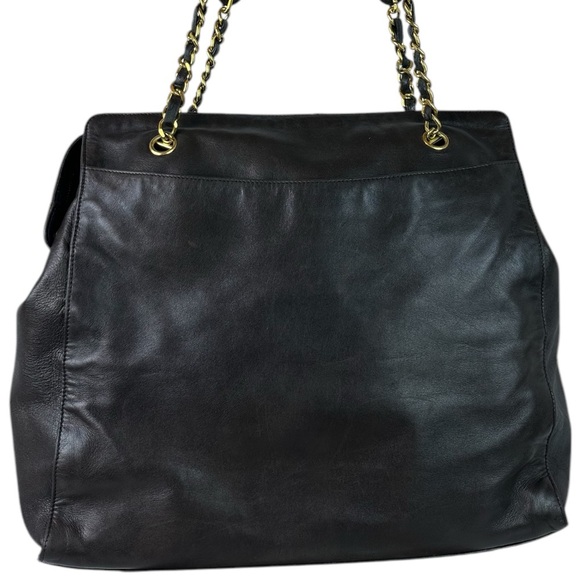 CHANEL CC LAMBSKIN LEATHER SHOULDER BAG EXPRESSO DARK BROWN - Picture 3 of 13